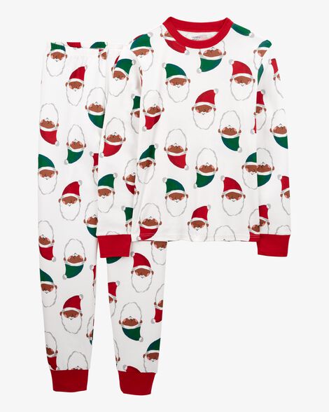 Adult 2-Piece Santa 100% Snug Fit Cotton Pajamas