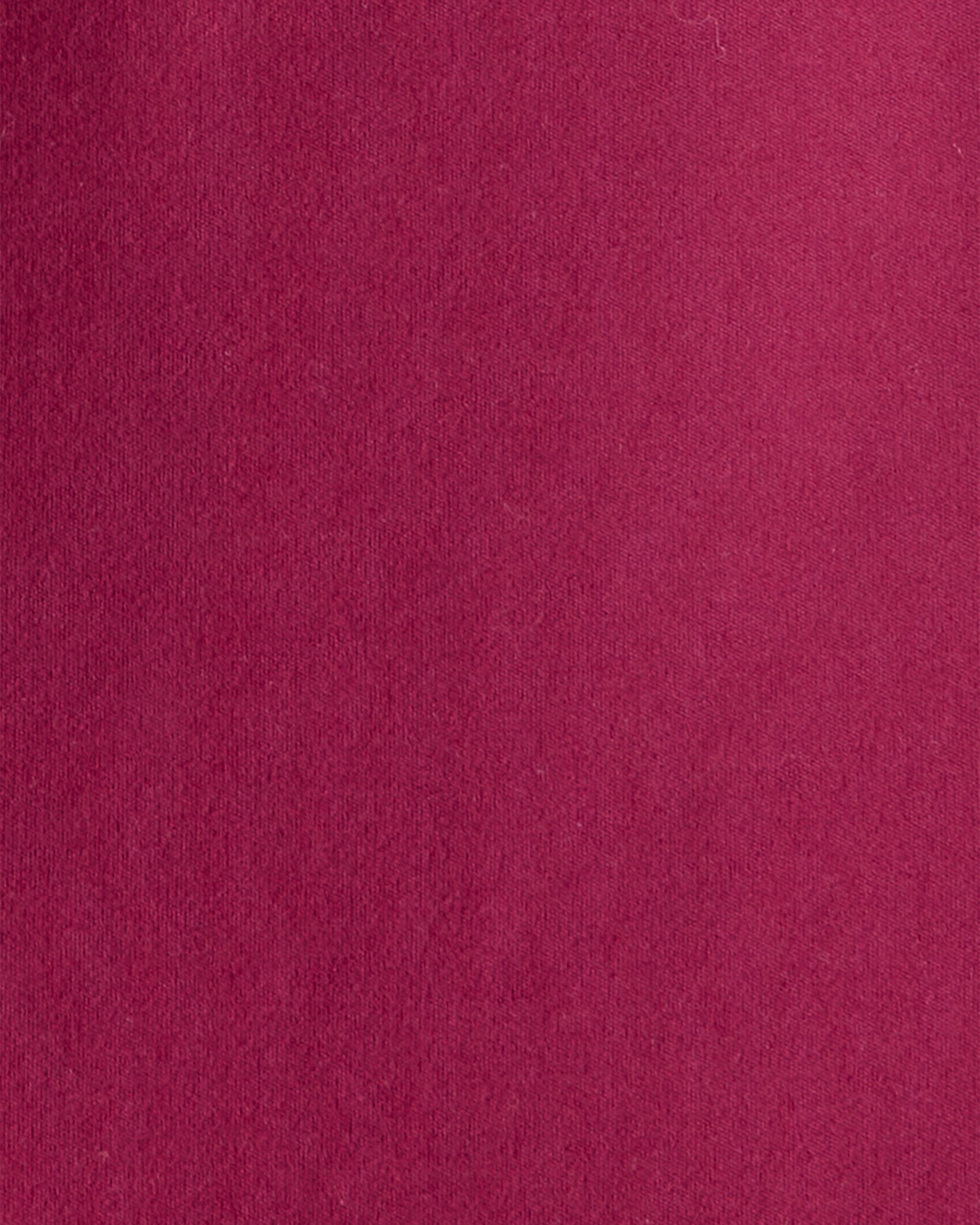 Girls 2-Piece Fashion Top & Bike Shorts Set - Burgundy