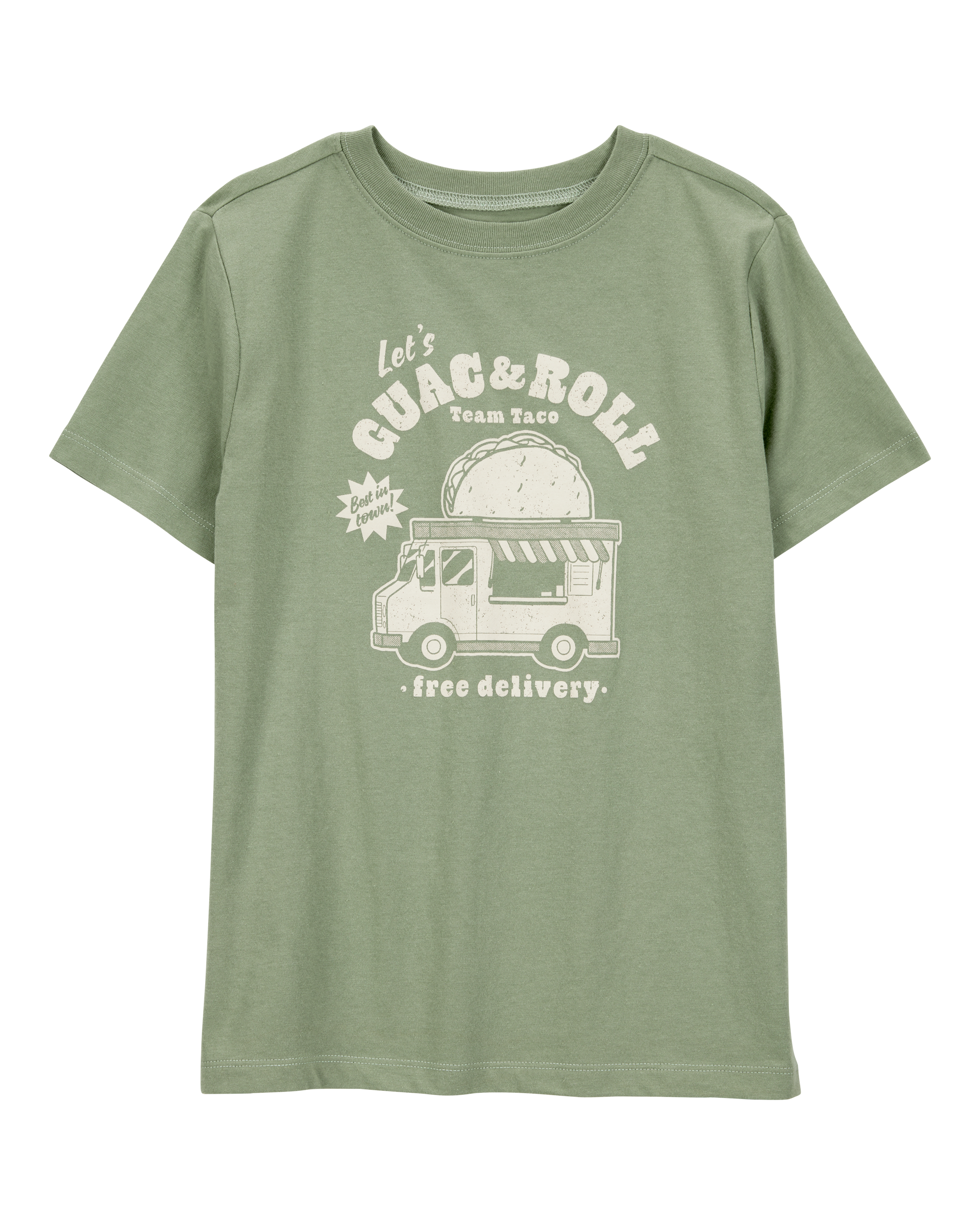 Boys Guac & Roll Short-Sleeve Graphic Tee - Green