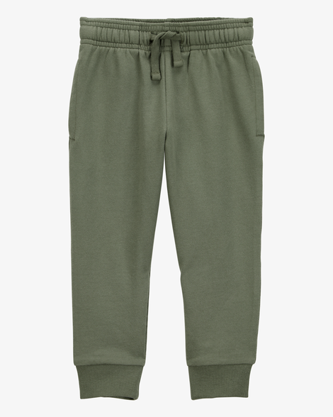 toddler boy pull-on drawstring joggers - green