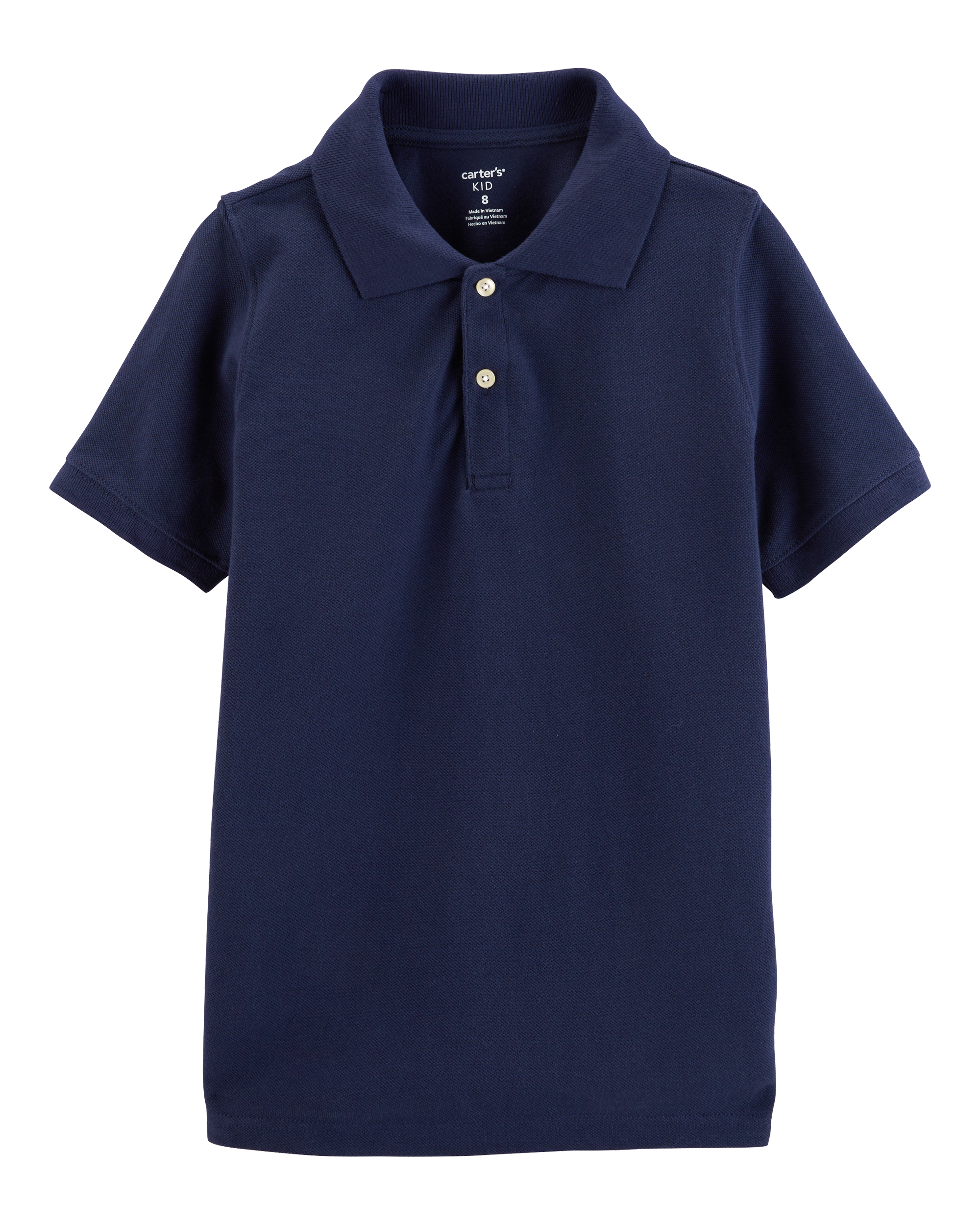 Boys Piqué Polo Shirt - Navy
