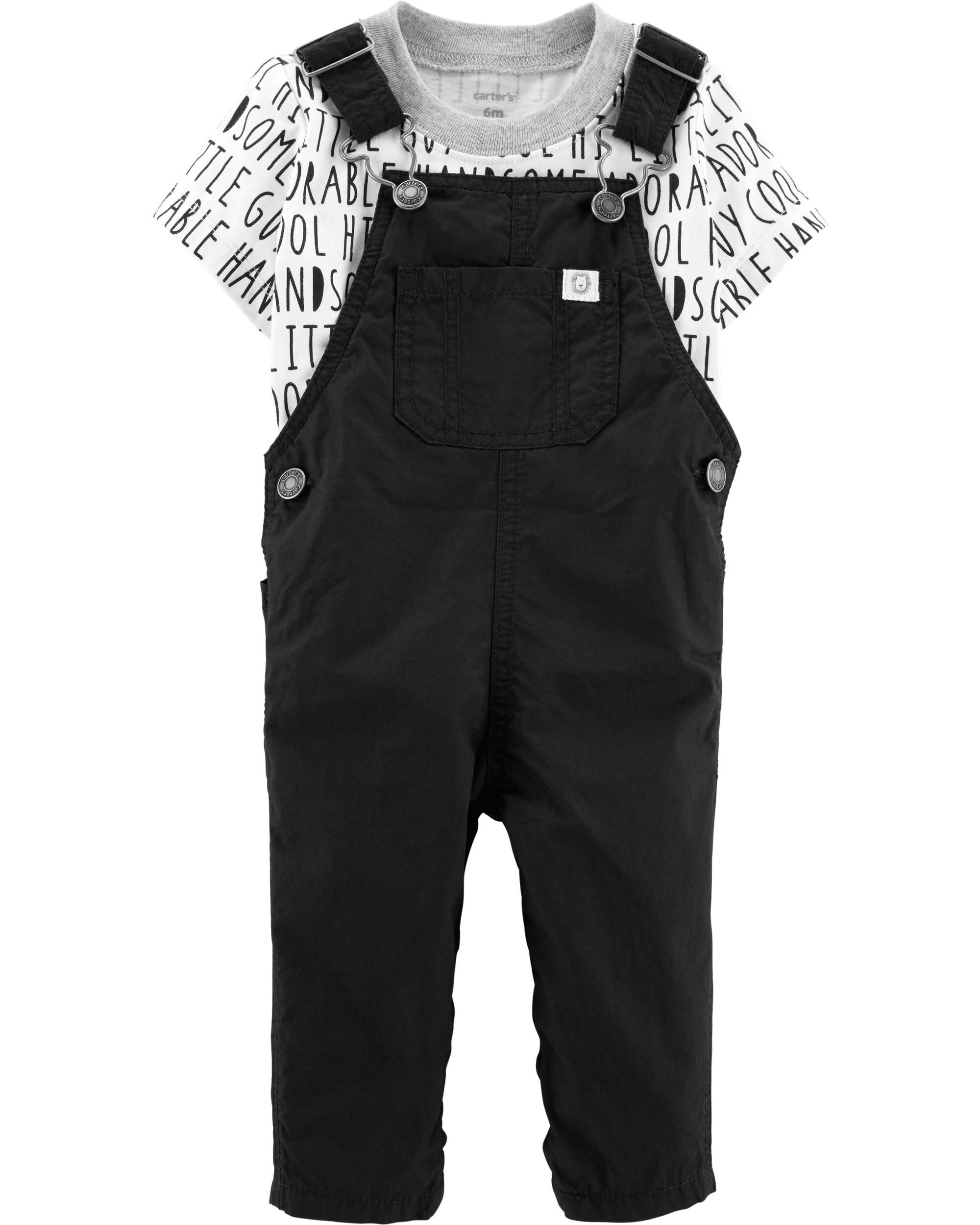 2Piece Tee & Overalls Set