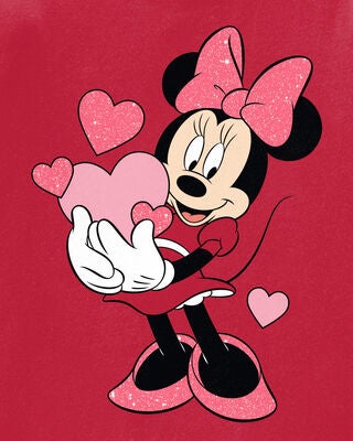 Product image 2 of Kid Minnie Mouse Valentine's Day Tee - Red