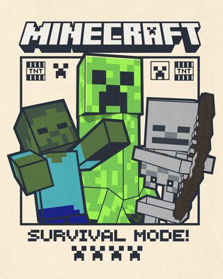 Product image 2 of Kid Minecraft® Short-Sleeve Graphic Tee - Cream