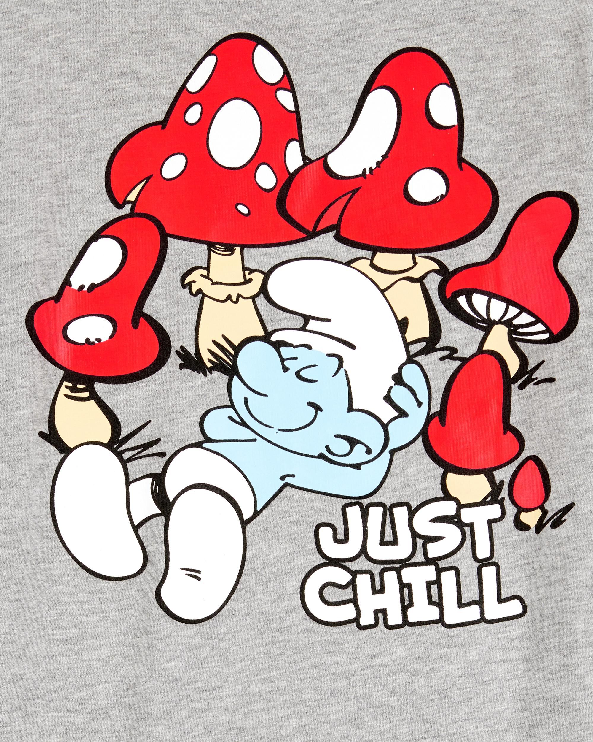 Boys Smurfs Graphic Tee - Grey