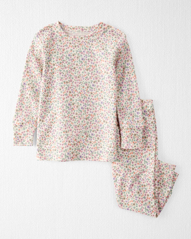 Product image 1 of Baby Floral Print Organic Cotton 2-Piece Pajamas