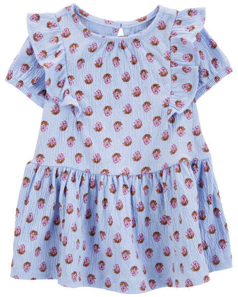 Product image 1 of Baby Floral Crinkle Jersey Dress