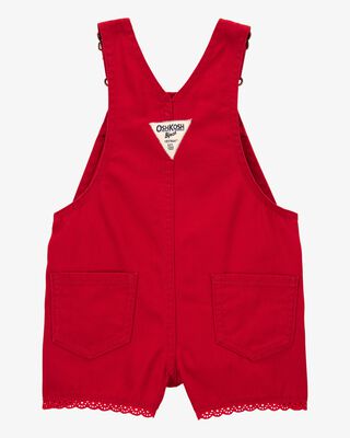 Product image 2 of Baby Twill Eyelet Shortalls - Red
