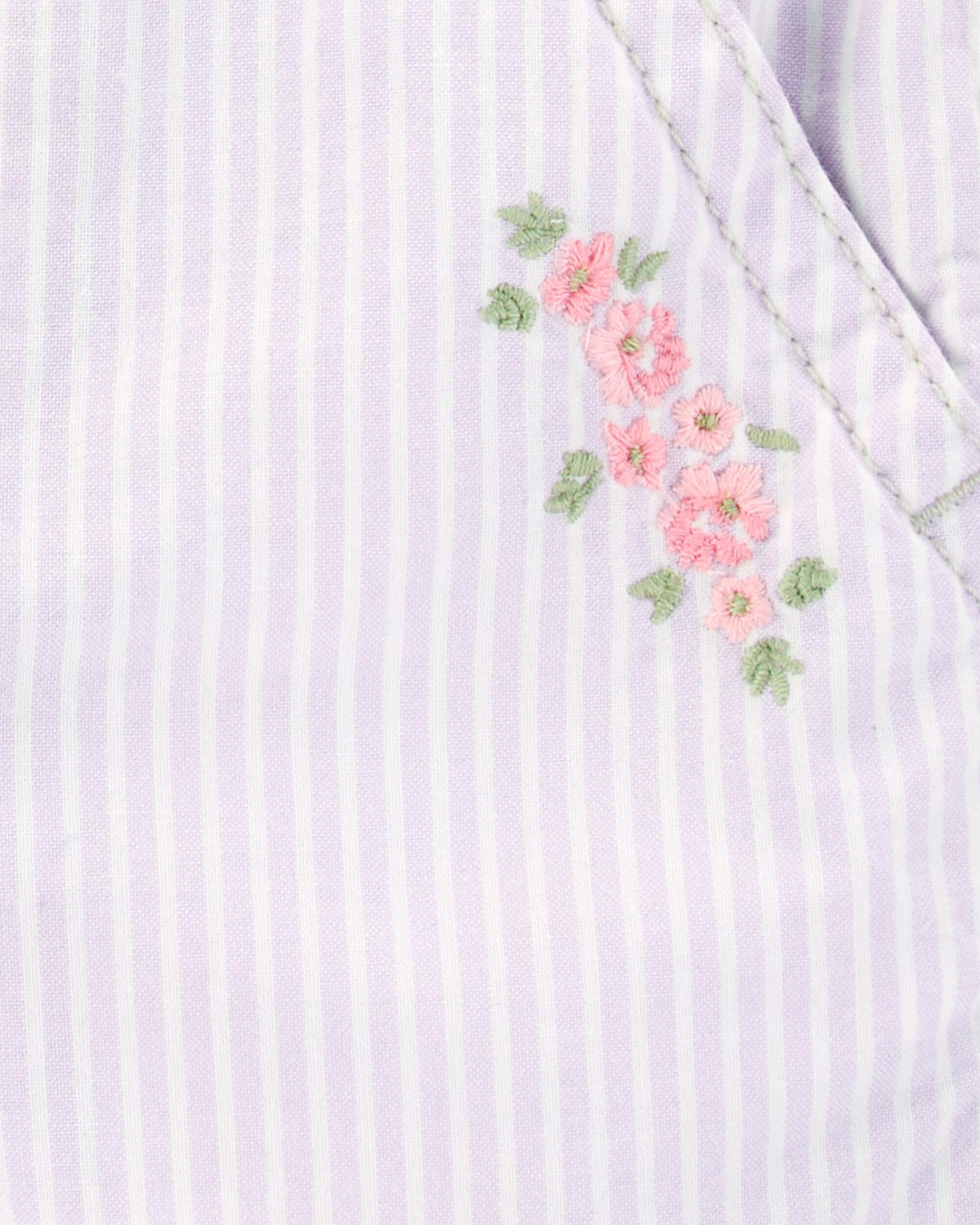 Toddler Floral Striped Shortalls - Purple - OshKosh | Carter's