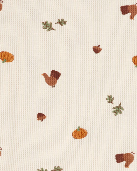  Product image 2 of Kid 2-Piece Thanksgiving Cotton Blend Pajamas