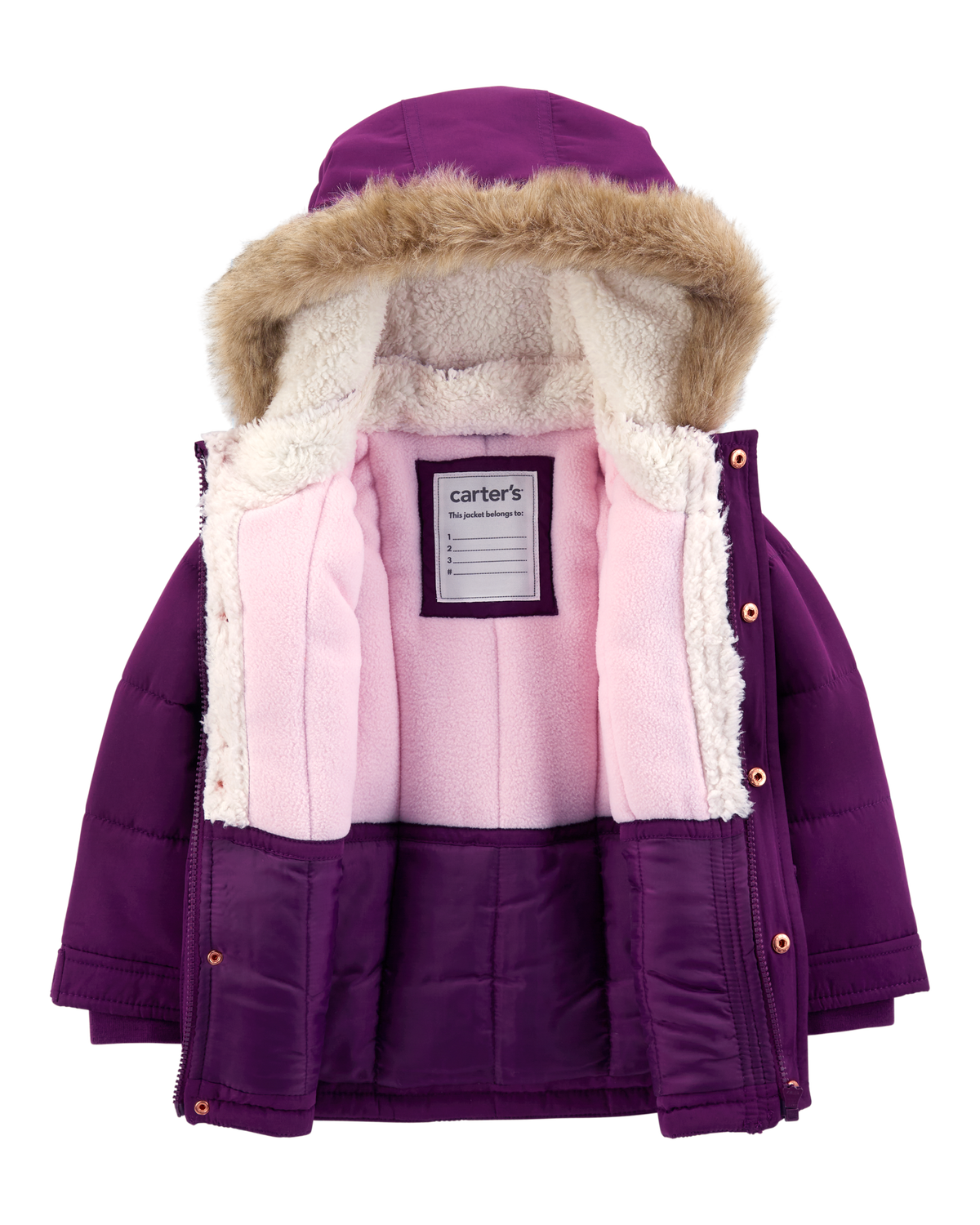 Toddler Faux Fur Hooded Parka - Carter's | Carter's