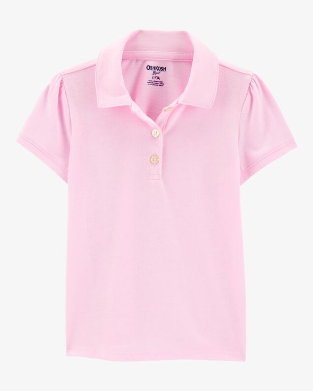 Product image 1 of Toddler Pique Uniform Polo Shirt - Pink