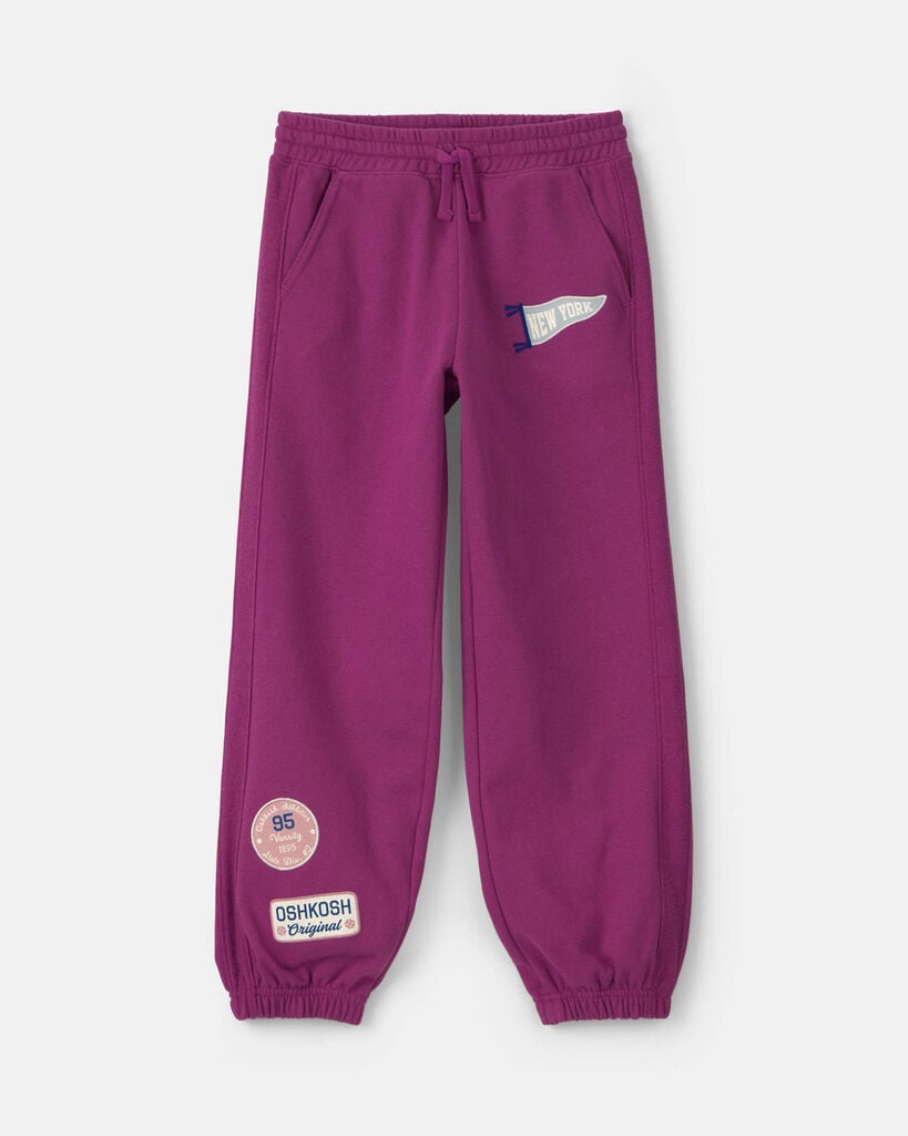OshKosh B'gosh Girls French Terry Joggers 10 Purple