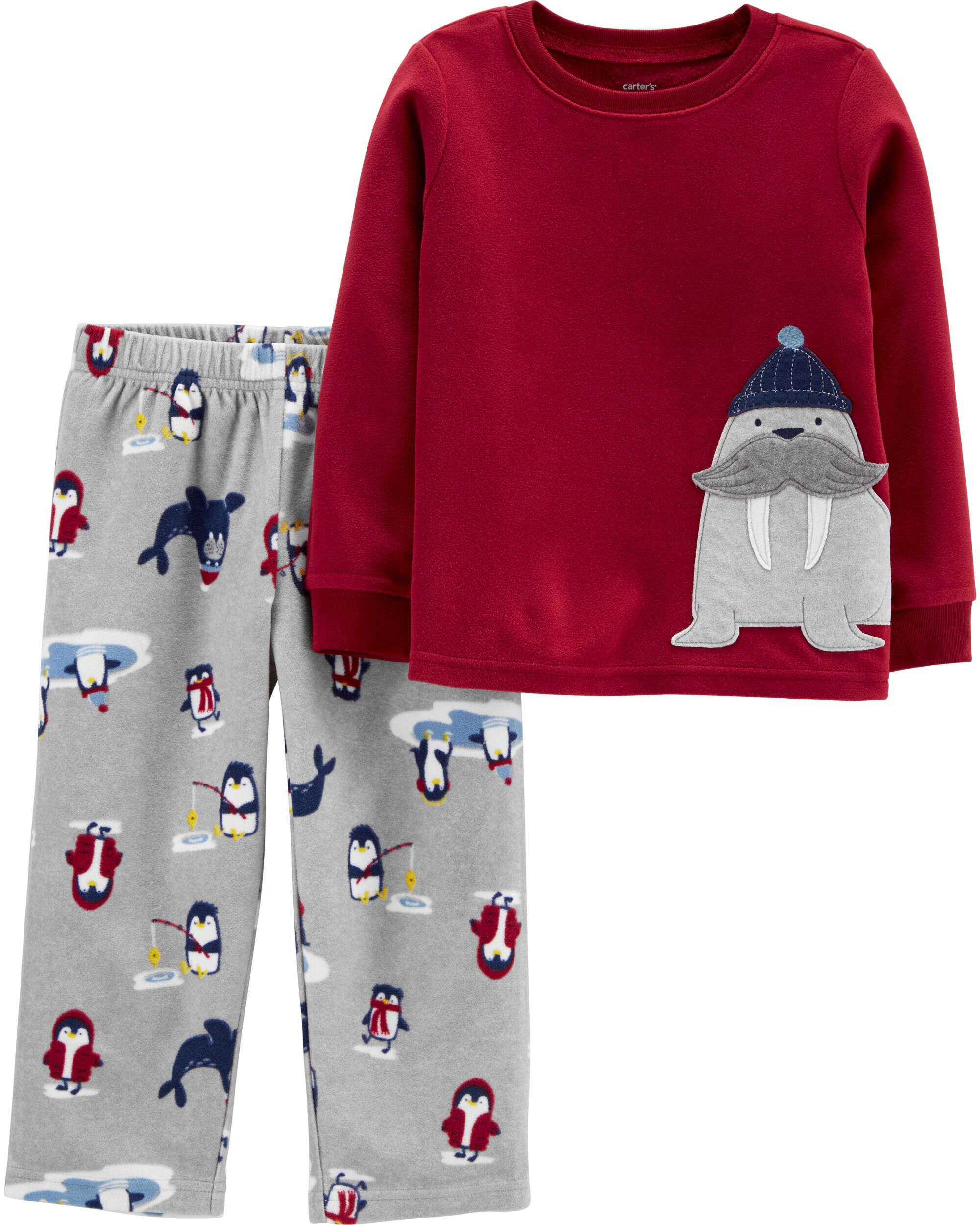 carter's 2 piece fleece pajamas