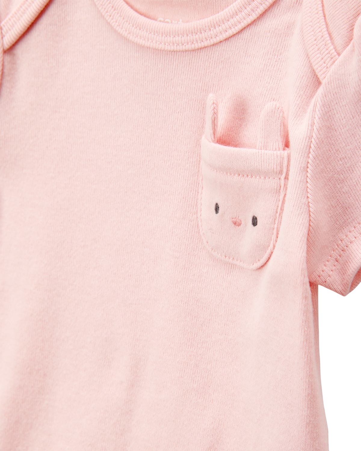 Baby Girl 5-Pack Floral Bunny Short-Sleeve Cotton Bodysuits