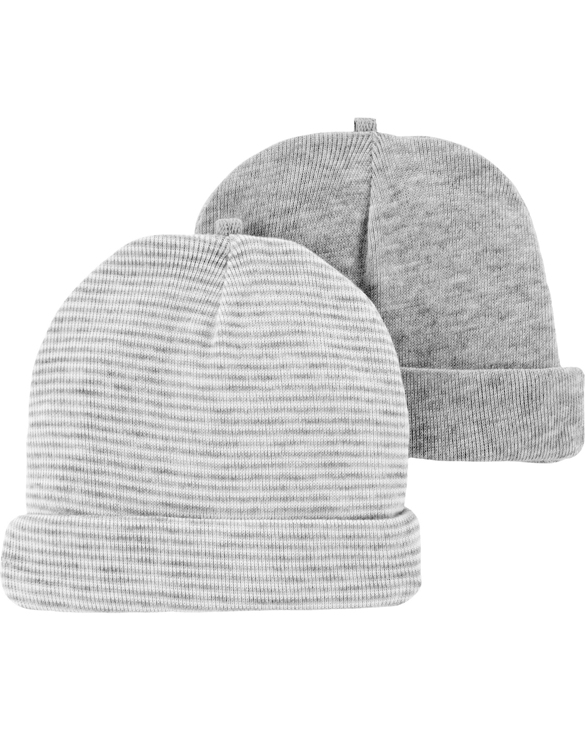 2-Pack Preemie Striped Caps | carters.com