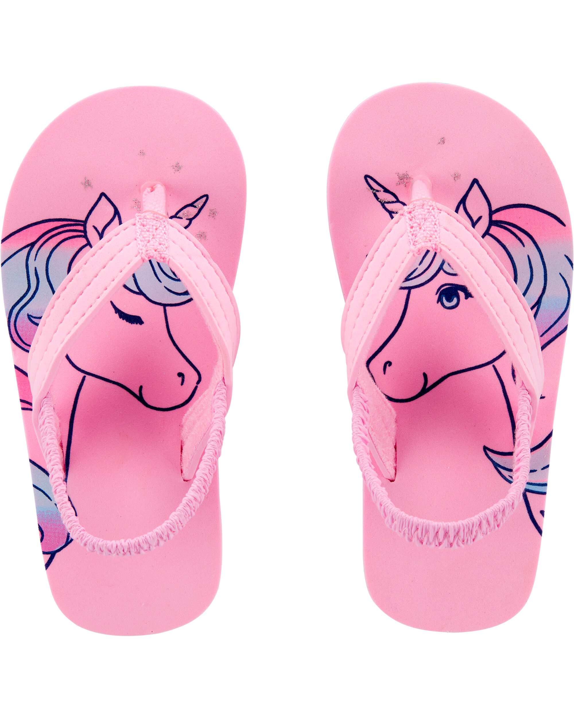 carter's unicorn flip flops