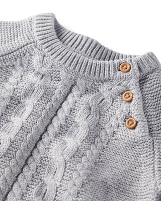 Product image 2 of Baby 2-Piece Organic Cotton Cable Knit Sweater Set