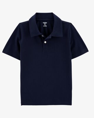 Product image 1 of Kid Pique Uniform Polo Shirt - Navy