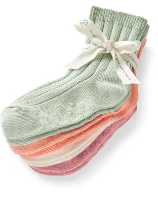 Product image 2 of Toddler 4-Pack No-Slip Socks Made with Organic Cotton