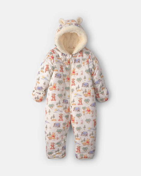 baby 1-piece disney© winnie the pooh pram snowsuit - cream