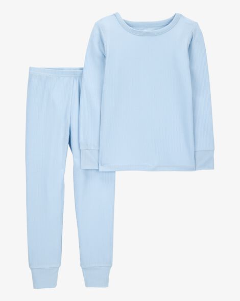  Product image 1 of Toddler Solid PurelySoft 2-Piece Pajamas - Blue
