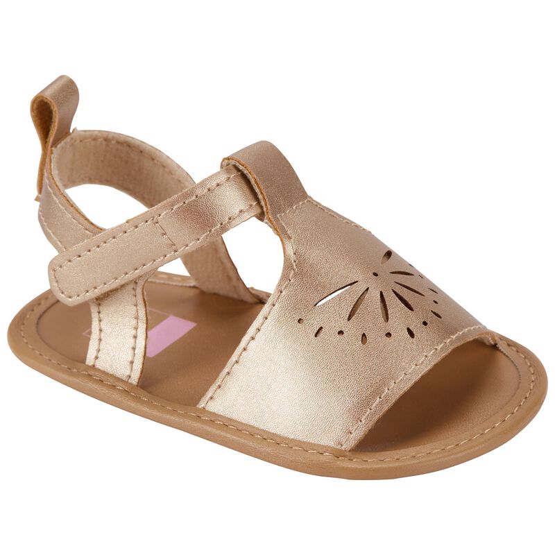 Gold Baby Carter's Sandal Baby Shoes