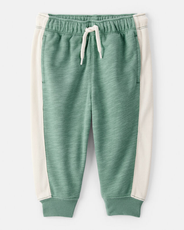 Product image 2 of Baby 2-Piece French Terry Sweatshirt & Pull-On Jogger Set - Green