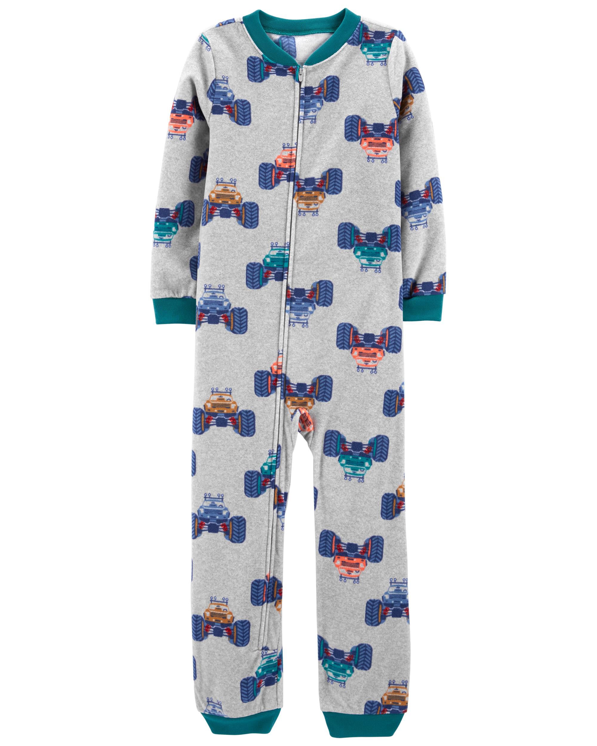 carters footless fleece pajamas