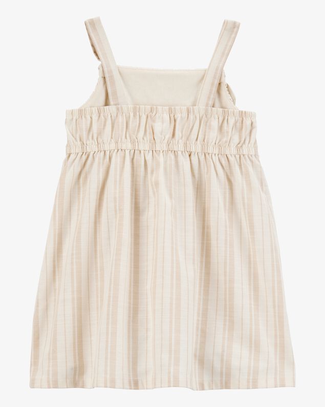 Product image 2 of Baby Striped Eyelet Tank Dress - Ivory