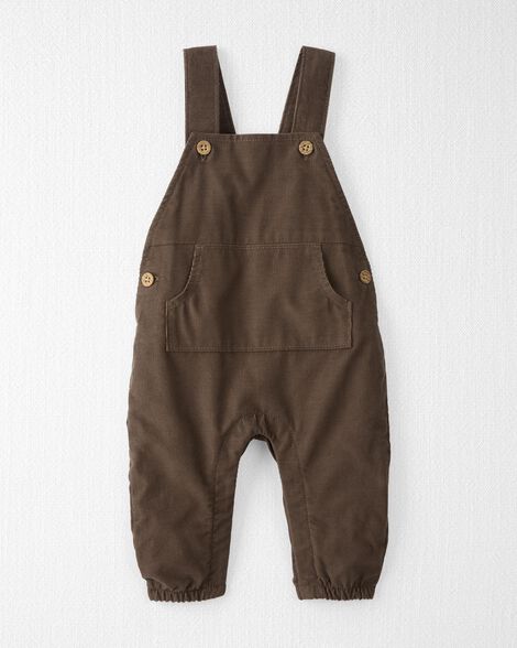  Product image 1 of Baby Organic Cotton Corduroy Overalls in Brown