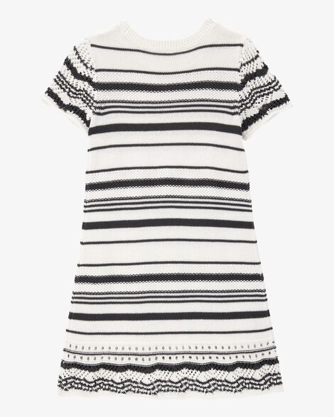  Product image 2 of Kid Striped Sweater Dress- White
