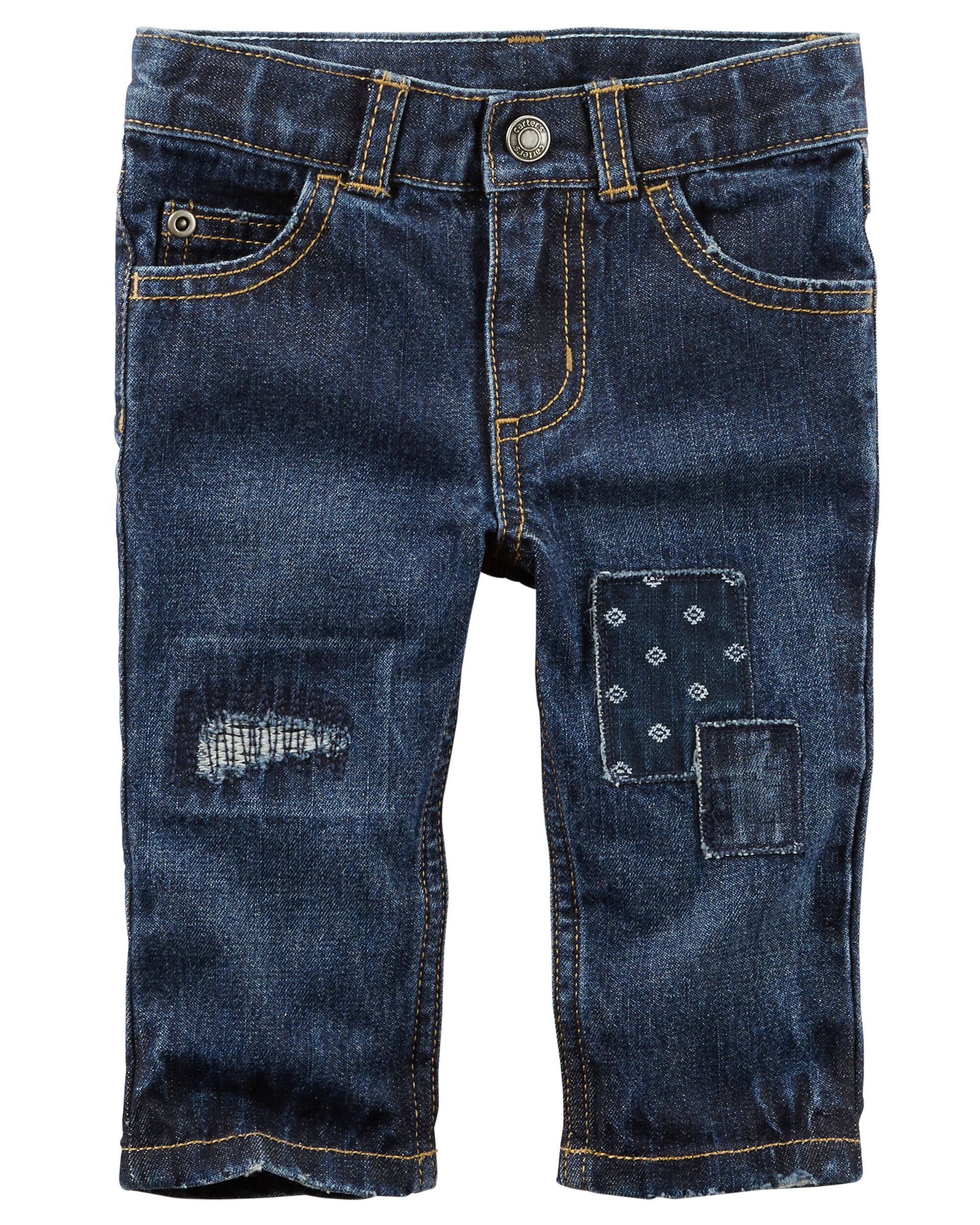 baby distressed jeans