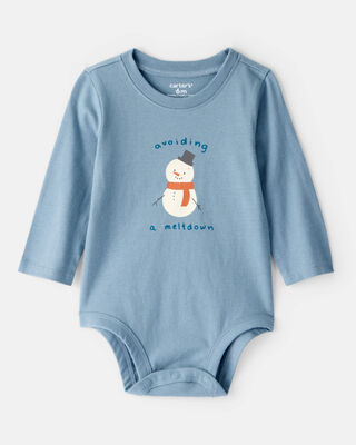 Baby Boy 4-Pack Fair Isle Long-Sleeve Multipack Bodysuits - Blue/Navy/Green