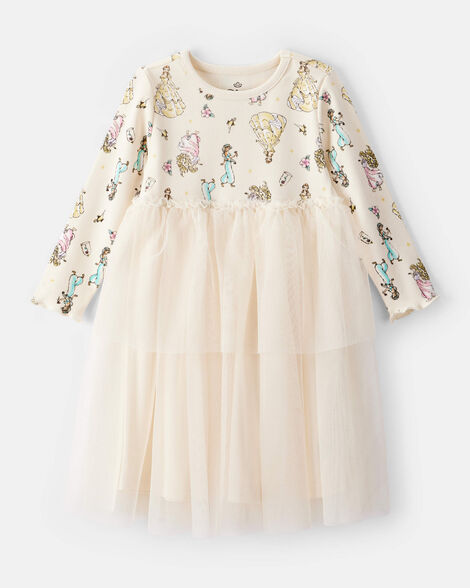 toddler disney princess long-sleeve tutu dress