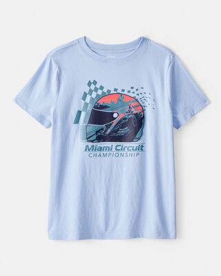 Kid Pickleball Championship Short-Sleeve Graphic Tee - Grey