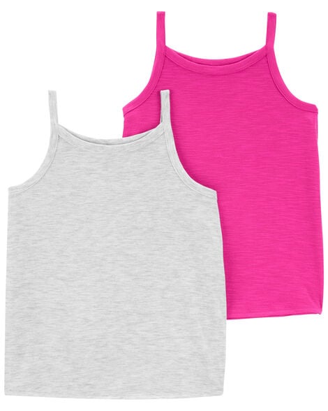  Product image 1 of Kid 2-Pack Slub Jersey Pajama Tanks