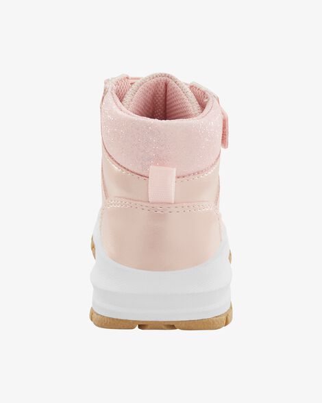  Product image 3 of Kid Metallic Pink Lace-Up Boots