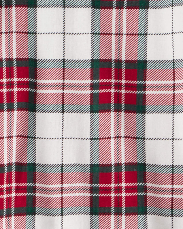 Product image 2 of Kid Plaid Print 100% Cotton Long-Sleeve Snug Fit 2-Piece Pajamas - Red/Green