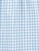 Blue - Kid Gingham Sleeveless Dress - Blue, Selected