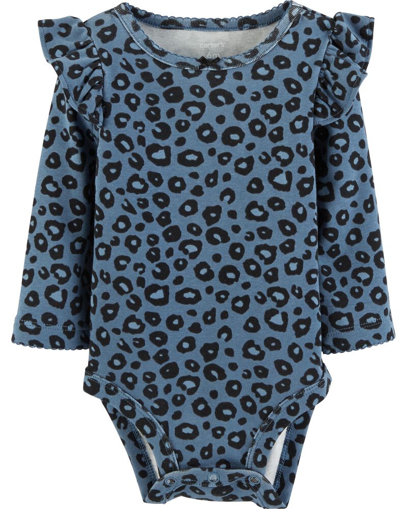 Leopard Print Flutter Bodysuit Carters Com