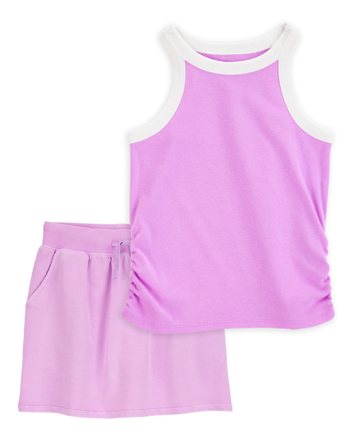 【楽天スーパーセール】 Kid 2-Piece Ribbed Tank Top & Active Drawstring Skort Set その他