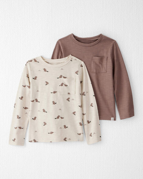 Toddler Boy 2-Pack Organic Cotton Tees in Beaver Creek Print