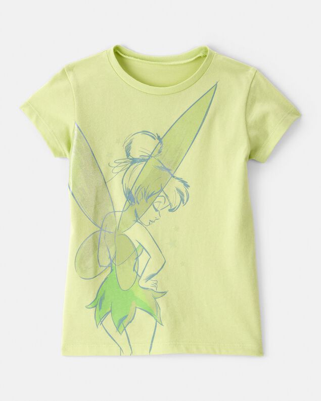 Product image 1 of Toddler Tinker Bell Glitter Short-Sleeve Graphic Tee - Green