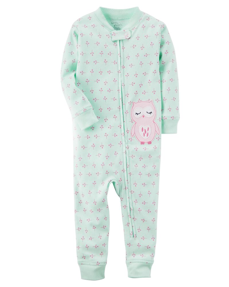 1 Piece Certified Organic Snug Fit Cotton Footless Pjs Carters Com