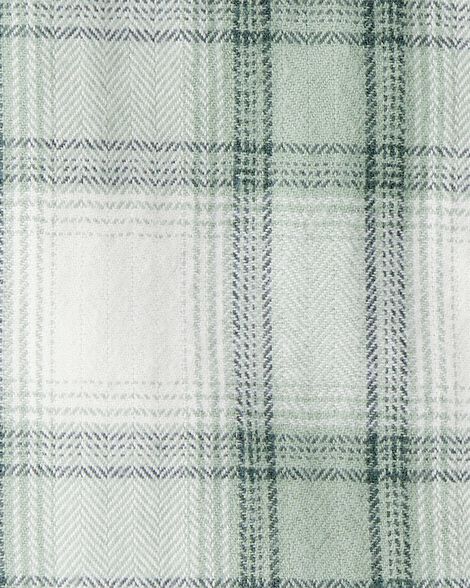 Product image 3 of Baby Organic Cotton Herringbone Button-Front Shirt in Plaid