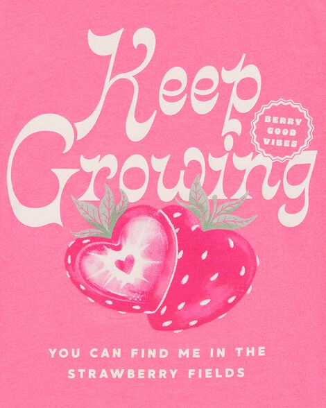  Product image 2 of Kid Keep Growing Short-Sleeve Graphic Tee - Pink