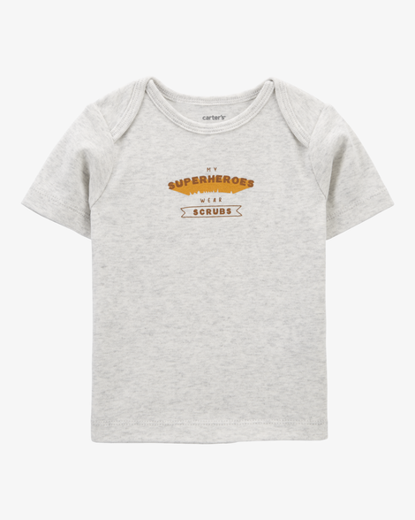baby preemie superheroes wear scrubs tee