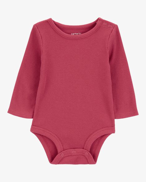 Product image 1 of Baby Waffle Knit Long-Sleeve Bodysuit