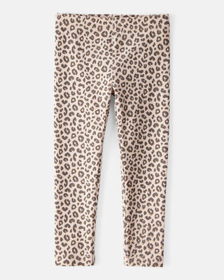 Product image 1 of Toddler Girl Cotton Leopard Stretch Leggings - Brown